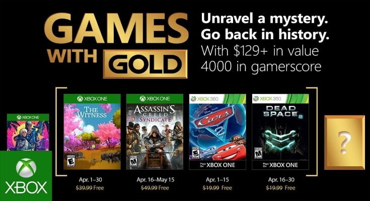 [Games with Gold] Abril de 2018