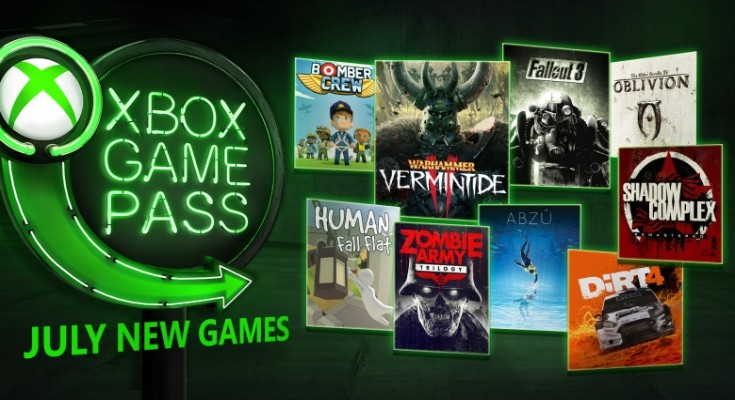 Xbox Game Pass em julho de 2018