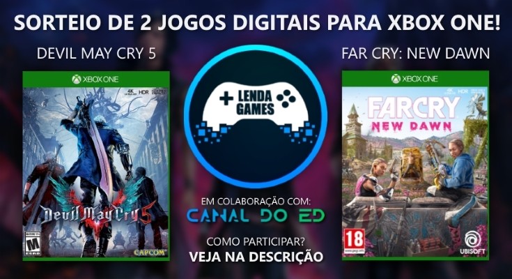 Giveaway/Sorteio de Devil May Cry 5 + Far Cry: New Dawn para Xbox One!
