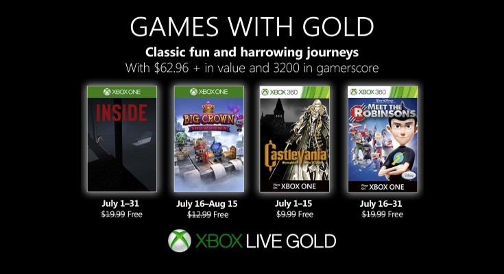 Xbox revela jogos grátis da Live Gold para novembro