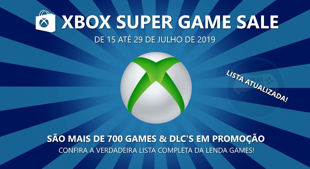 Xbox Super Game Sale 2019 – De 15 até 29 de julho de 2019!