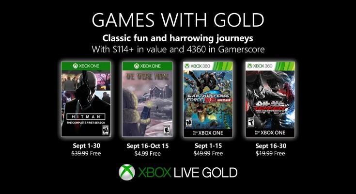 (GwG) Games with Gold - Jogos grátis - Setembro de 2019 na Xbox Live!