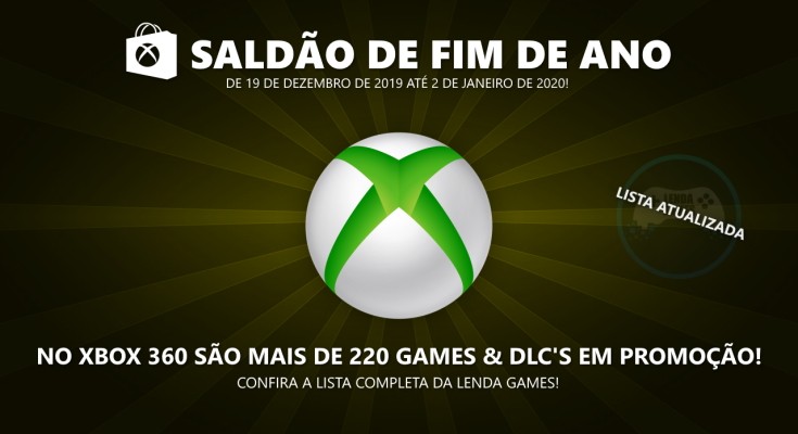 Countdown Sale 2019: Confira a lista completa de ofertas para Xbox 360!