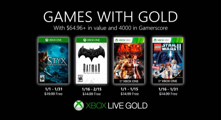 GwG) Games with Gold - Jogos Grátis - Janeiro de 2020 na Xbox Live!