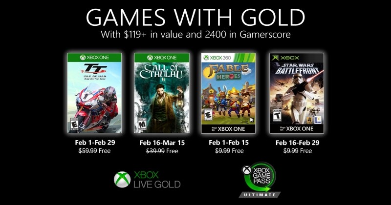 (GwG) Games with Gold: Jogos Grátis - Fevereiro de 2020 na Xbox Live!