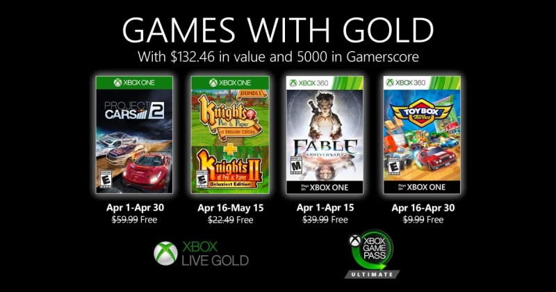 (GwG) Games with Gold: Jogos Grátis - Abril de 2020 na Xbox Live!