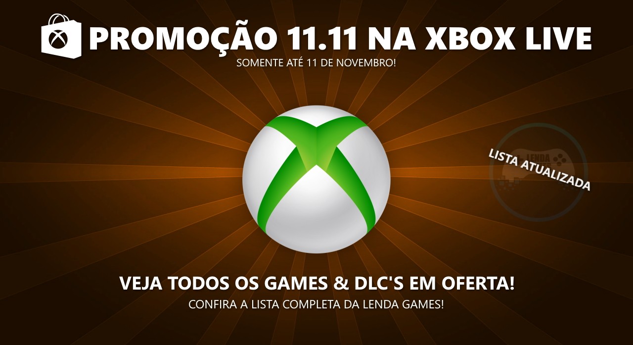 JOGOS GRÁTIS NO XBOX 360 E XBOX ONE NOVEMBRO 2020 XBOX LIVE GOLD 