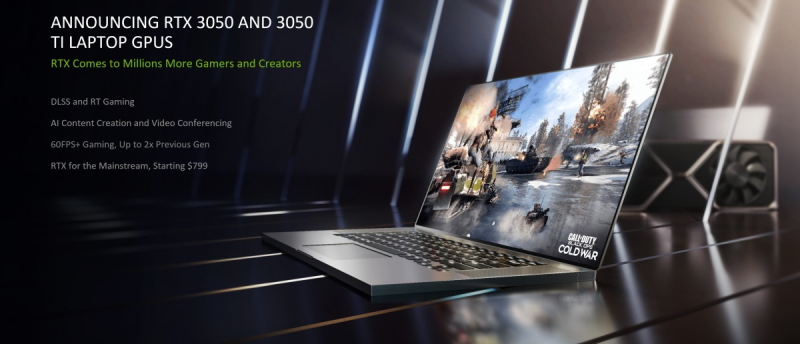 NVIDIA revela notebooks com placas GeForce RTX 3050 Ti e RTX 3050!