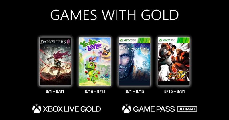 (GwG) Games with Gold: Jogos Grátis - Agosto de 2021 na Xbox Live!
