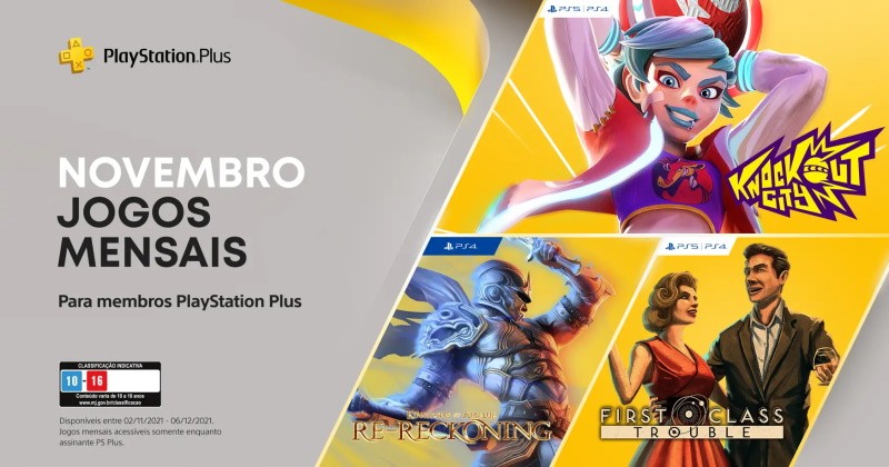 (PS Plus) PlayStation Plus: Jogos grátis em novembro de 2021!