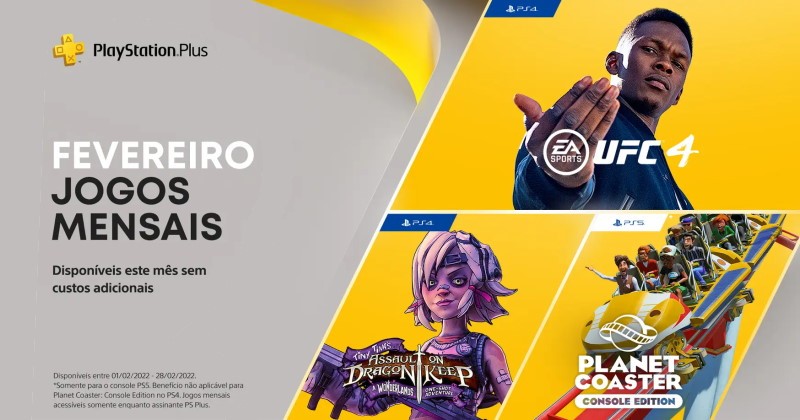 PS Plus) PlayStation Plus: Jogos grátis em Fevereiro de 2022!