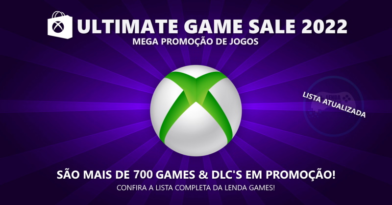 Xbox Live: Saldão Ultimate Game Sale 2022 até 31 de julho, Lista Completa!