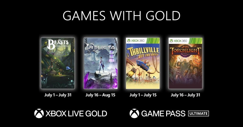(GwG) Games with Gold: Jogos Grátis - Julho de 2022 - Xbox Live!