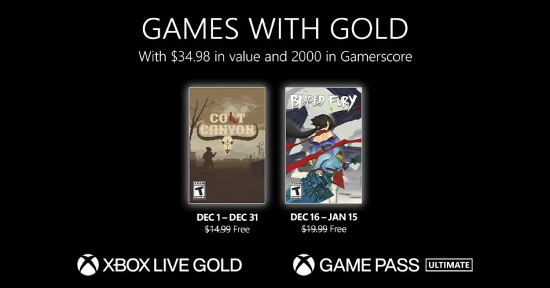 (GwG) Games with Gold: Jogos Grátis- Dezembro 2022 -Xbox Live